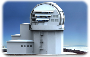 An artist's impression of the telescope in all its glory
