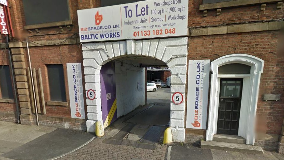 The car was stolen from outside Baltic Works