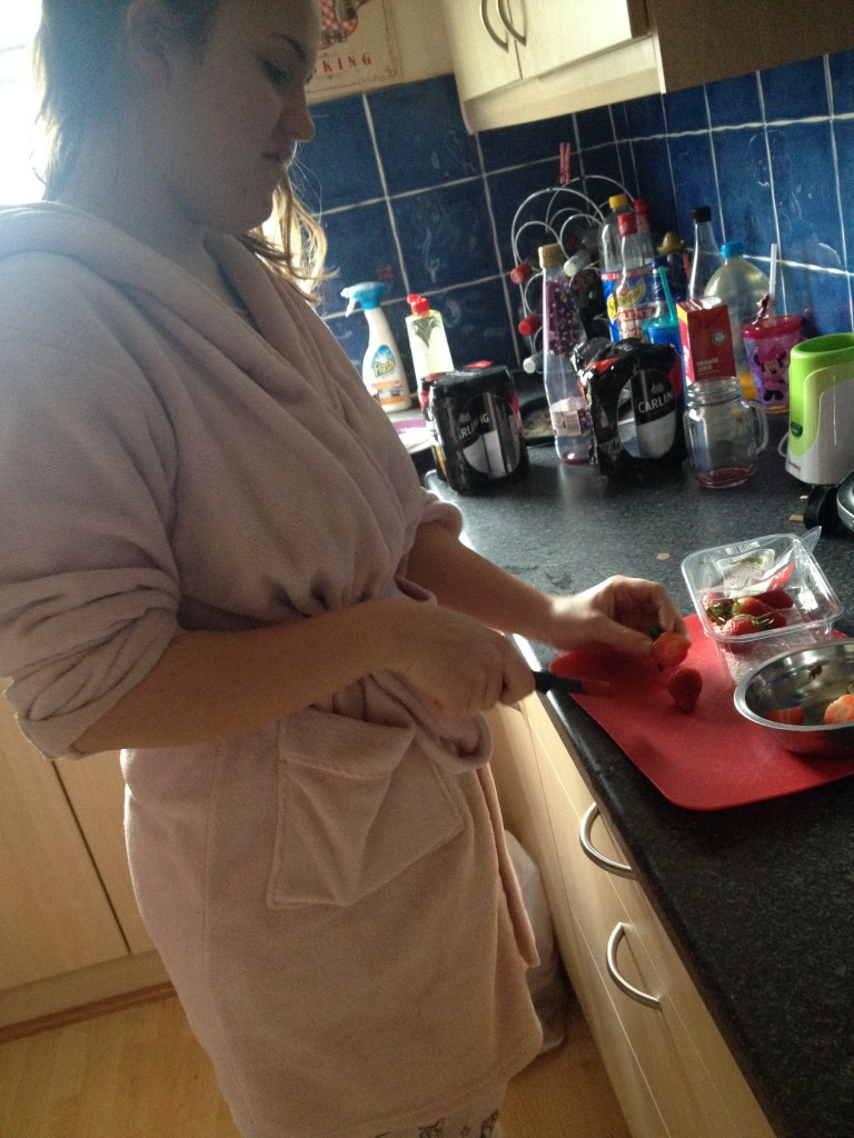 Kate eats a lot healthier than the students in this house