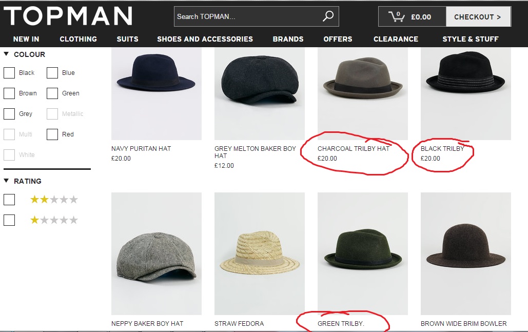 trilby topman