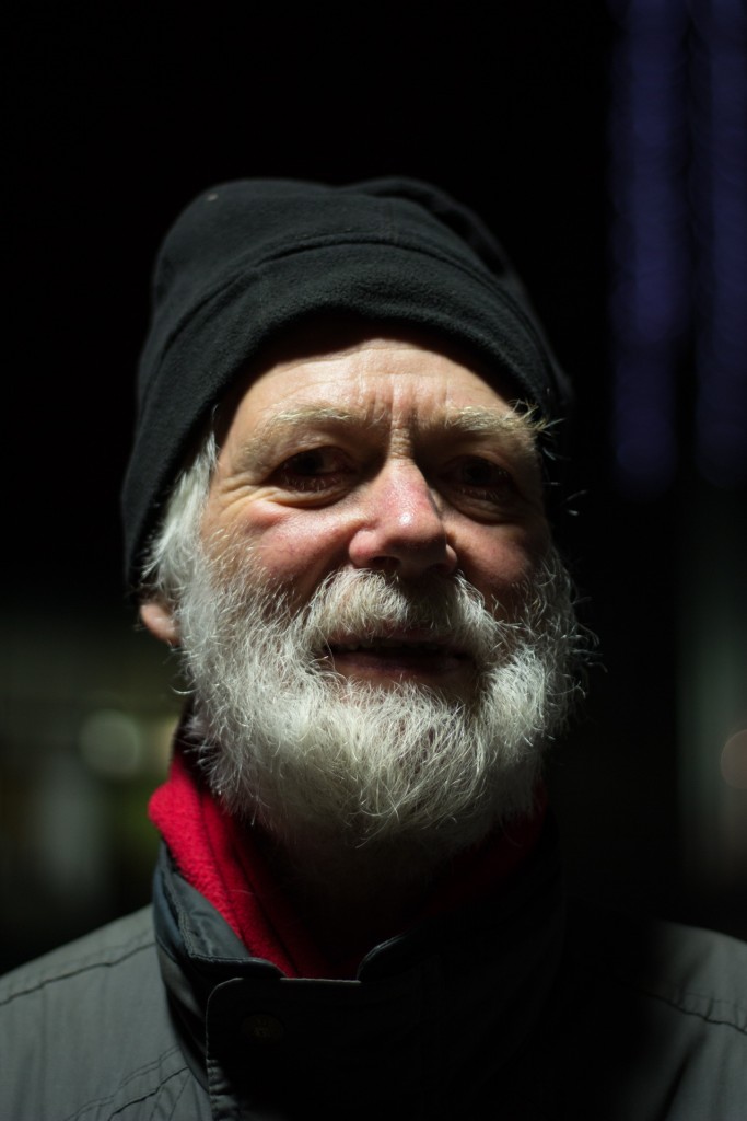 Robert Spooner, of the Sheffield-based Assist charity, pictured at the Sleepout in Solidarity event on 23 October 2015.