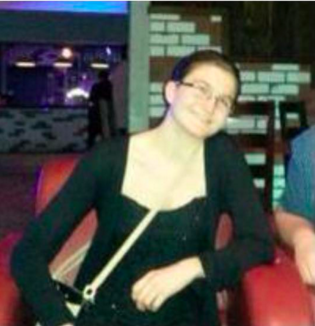 A picture of Caroline on Saturday night