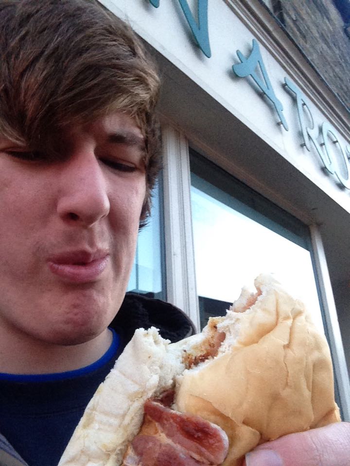 on a roll sandwich