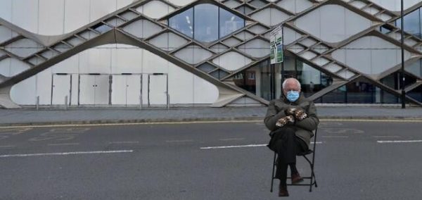 Bernie outside the Diamond