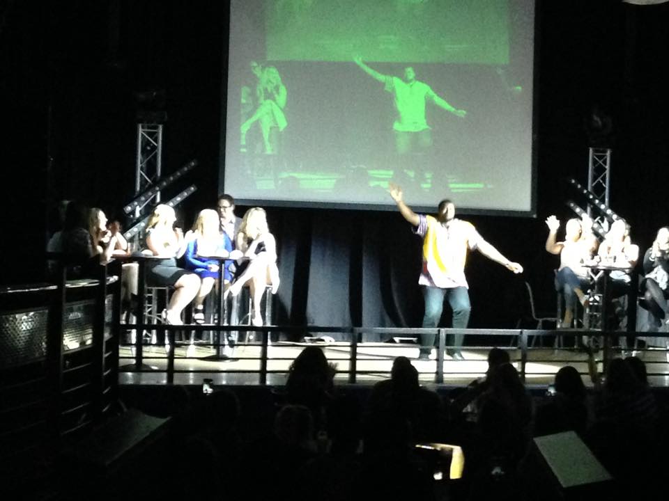 Our very own President took to the stage to flaunt his skills