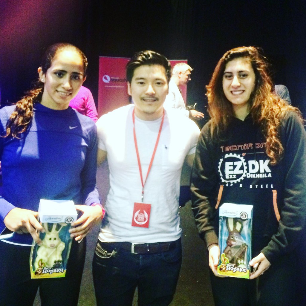 Meeting the two Egyptian Finalists of the Women's Squash Final