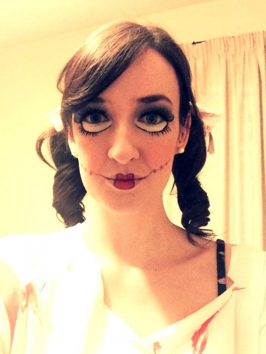 Jenna Co Editor using her face painting skills