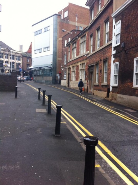 A laptop was stolen from a flat on Bank Street on Monday.