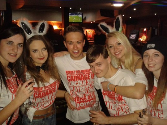 Students out at Carnage embracing this year's theme!