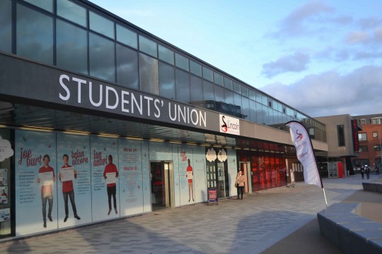 Lincoln Students' Union building as it appeared 26/02/2014