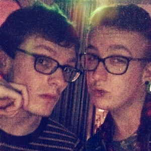 Phil and I striking a pose at The Scene, Lincoln