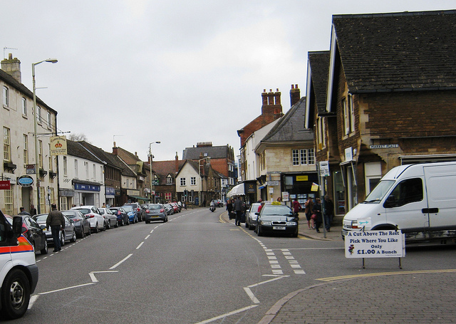 The centre of Grantham