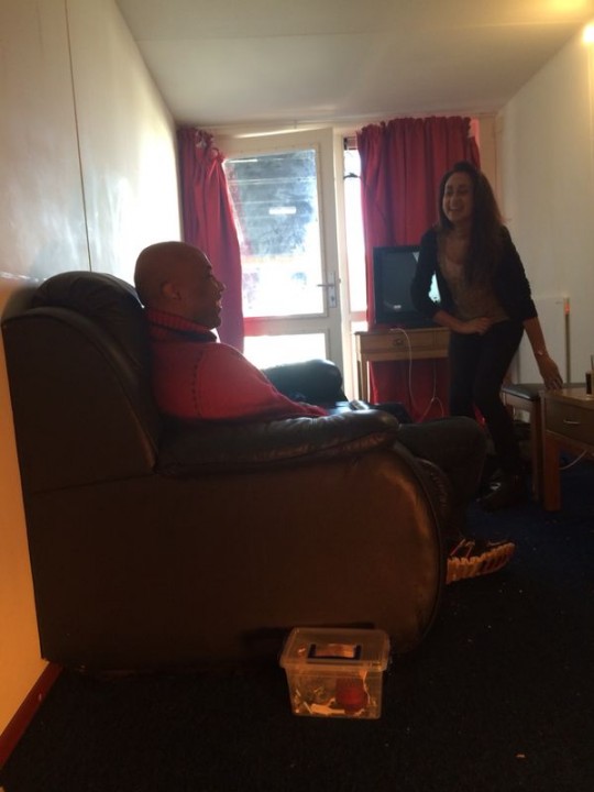 Shareef shares some hospitality in his front room