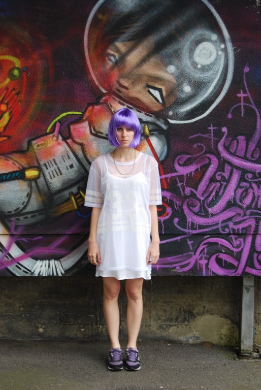Katya wears jersey: Primark. Dress: H&M.