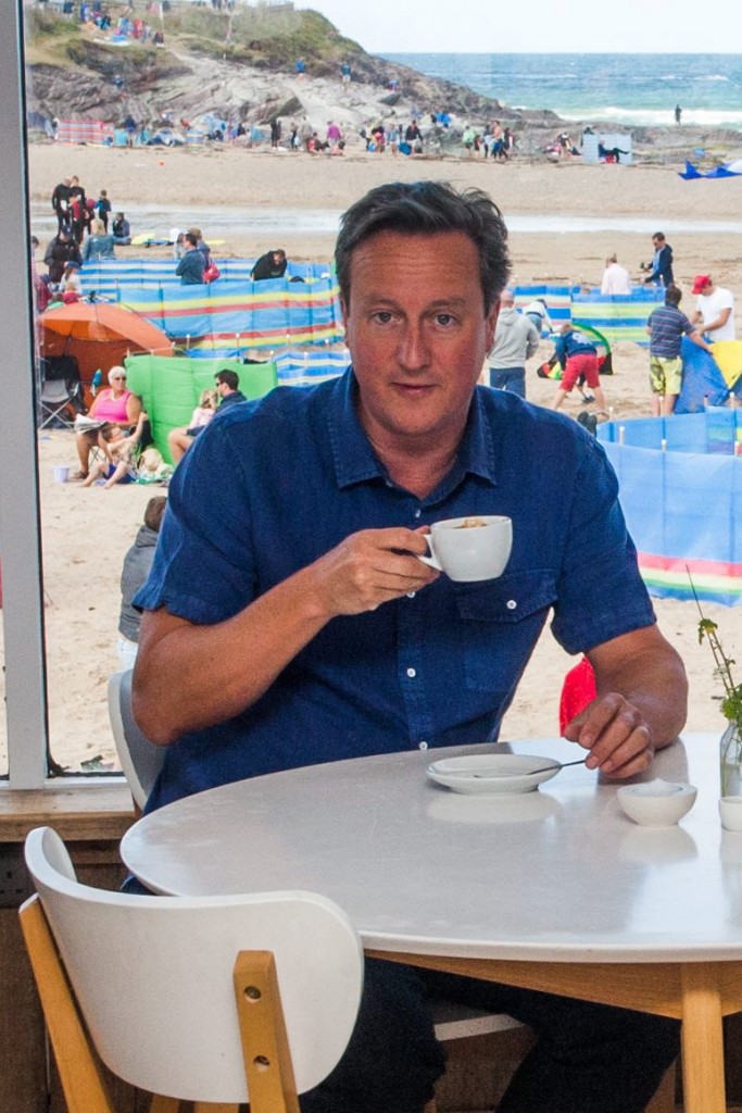 Scalding hot cup of justice: Old Etonian Dave has set aside a quarter of a million pounds to wreck these fools