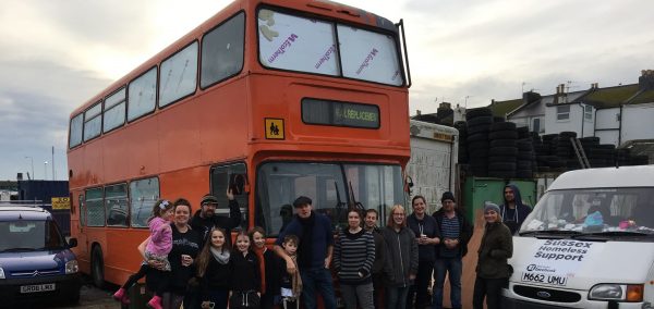 Image may contain: Person, People, Human, Double Decker Bus, Car, Automobile, Factory, Building, Brewery, Bus, Vehicle, Van, Transportation