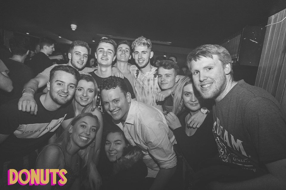 Image may contain: Laughing, Club, Photography, Portrait, Photo, People, Party, Human, Face, Person