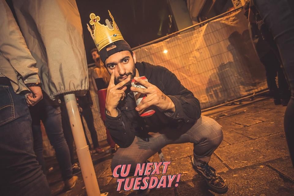 Image may contain: Hat, Party Hat, Human, Person, Apparel, Clothing