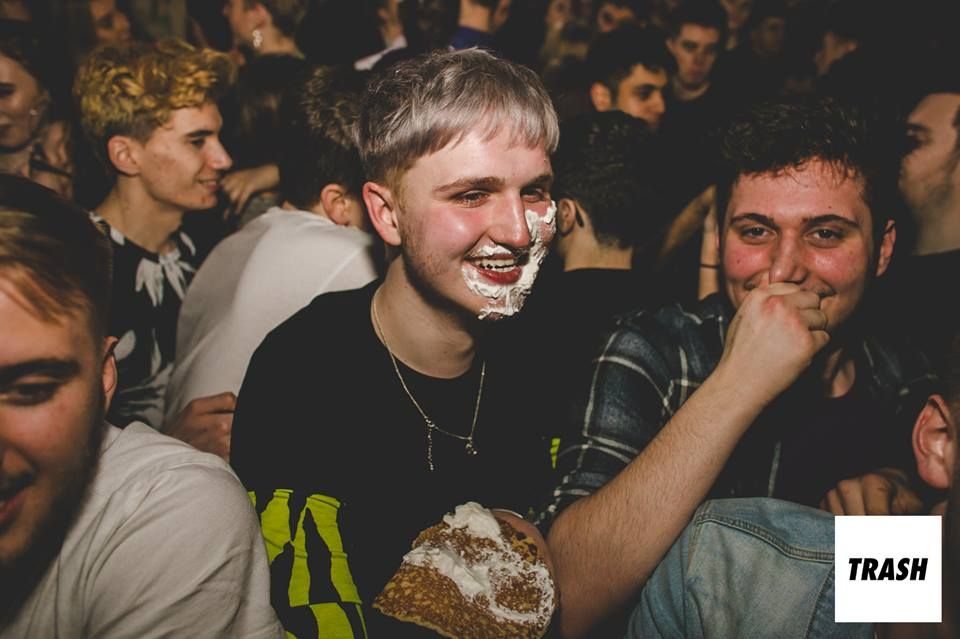 Image may contain: Night Life, Party, Face, Indoors, Interior Design, Crowd, Human, Audience, Person