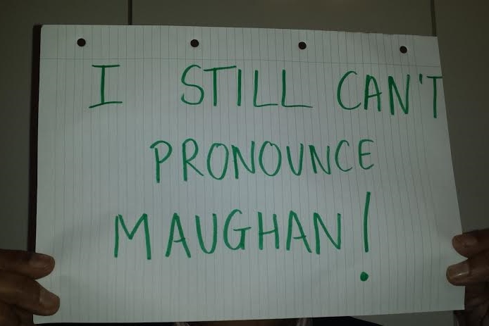 Jack can't pronounce Maughan.