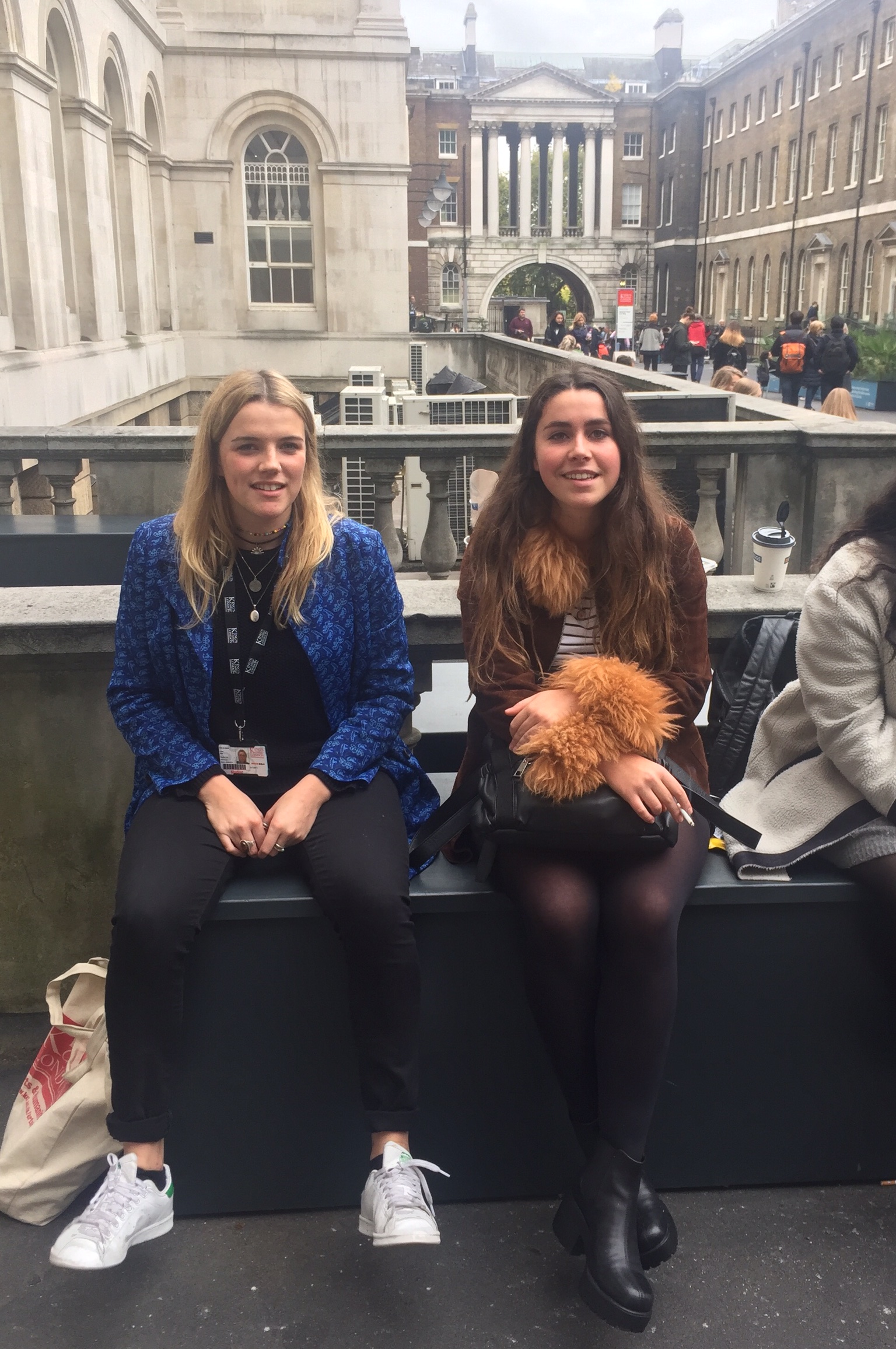 (Left) Olivia,1st year, French, (right) Joana, 1st year, French and English