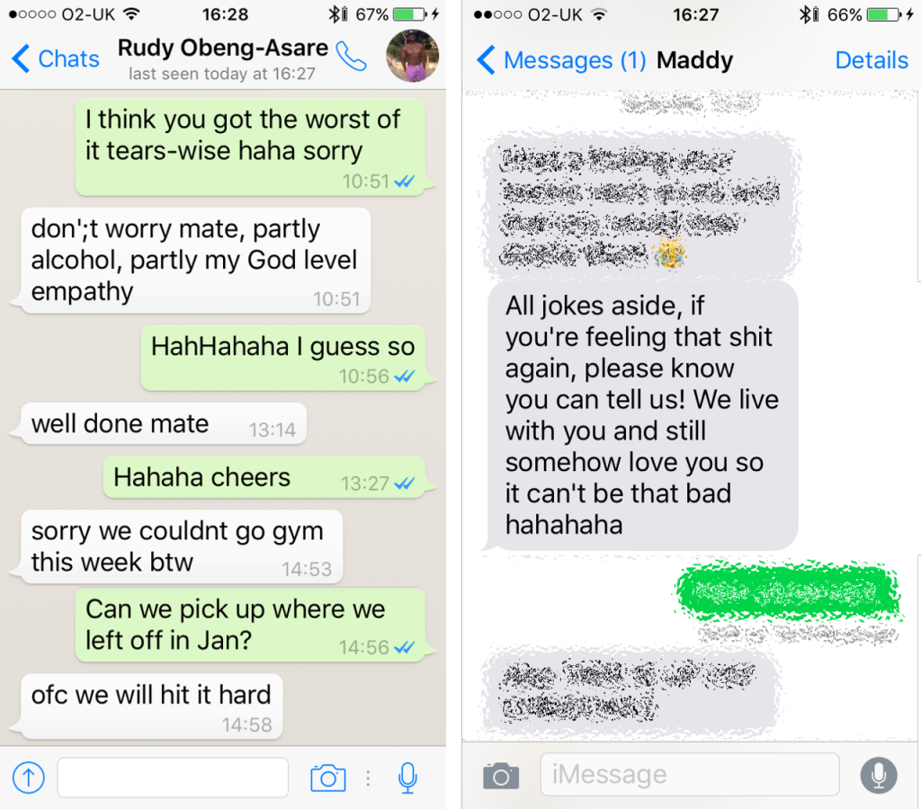 Your mate won't stop going to the gym with you because of it.