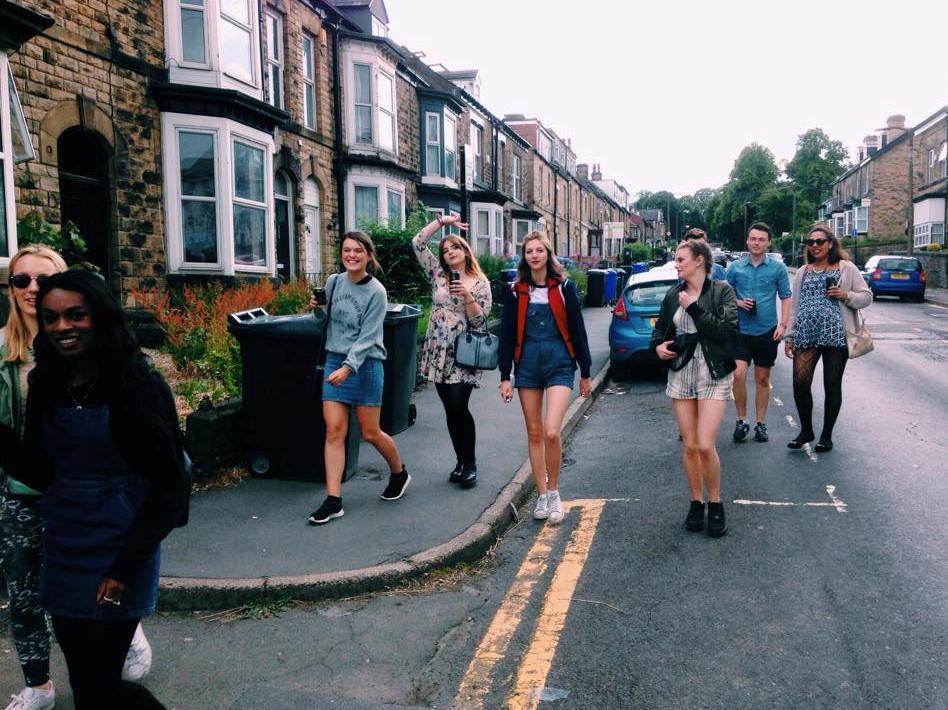 Crookesmoor Road, Sheffield - an action shot
