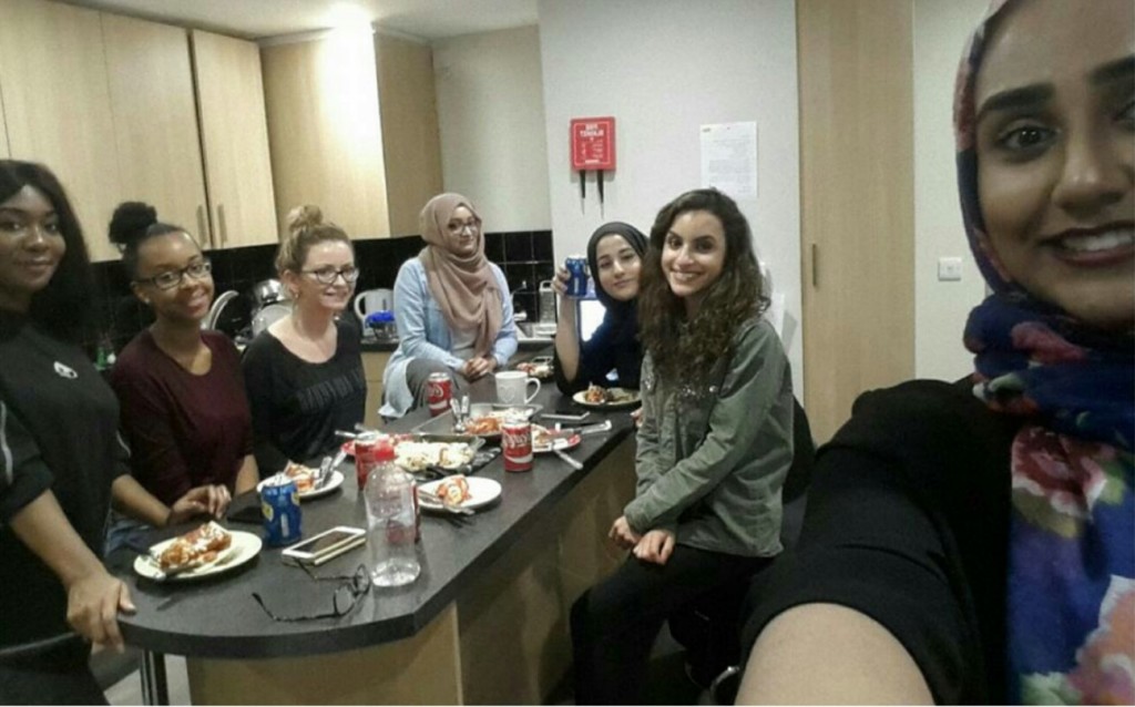 Dinner selfie with the fellow midwifery students