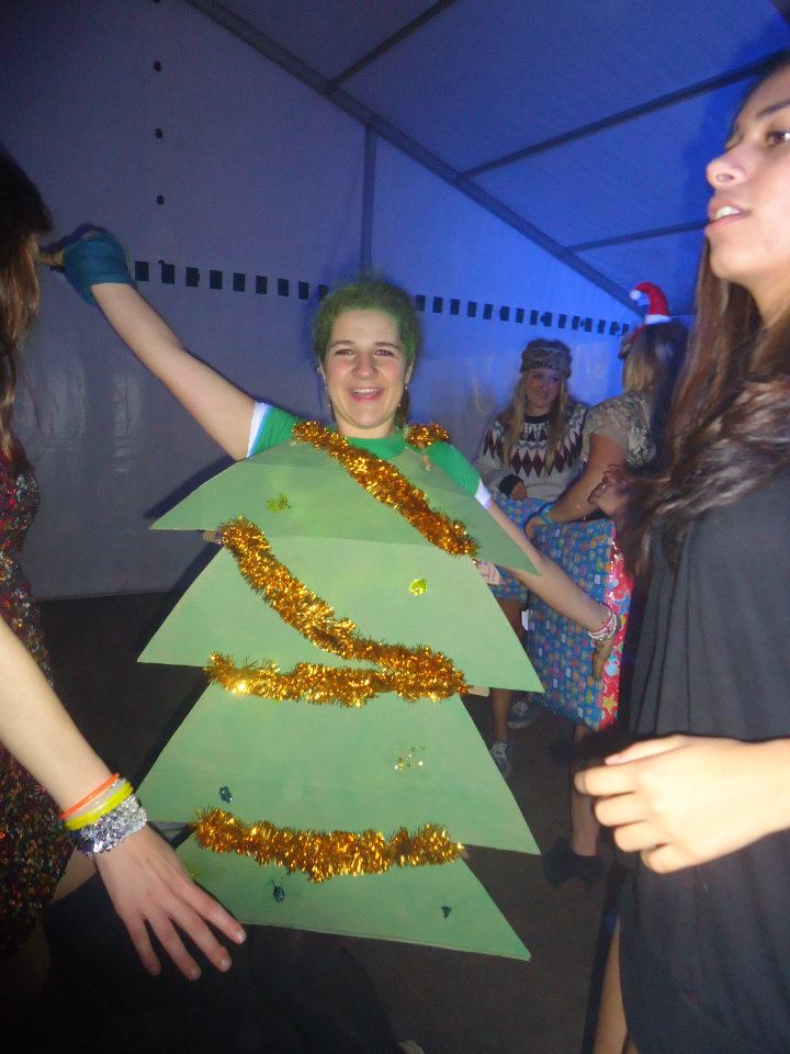 Nothing says fun like spending the first Saturday night of December in an unheated tent dressed as a tree....