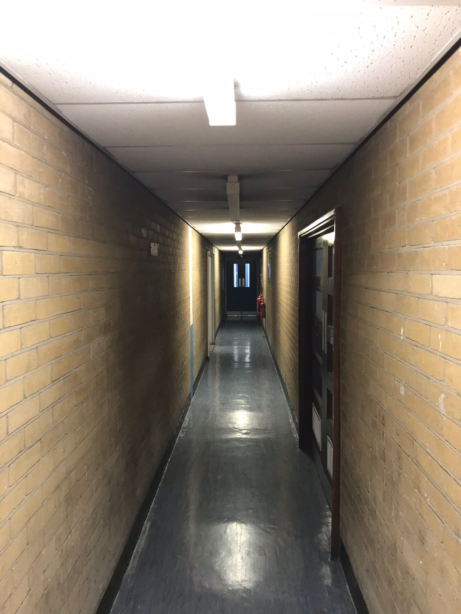 Image may contain: Flooring, Corridor