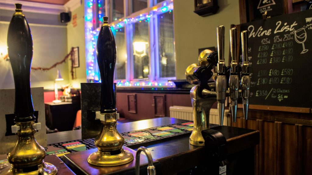 bar with handles