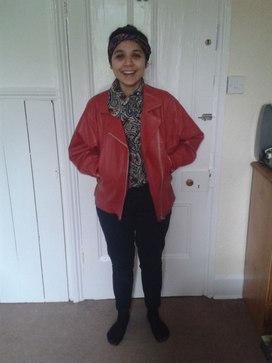 cheeky Red leather Jacket £15