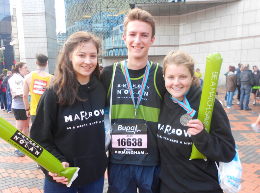 Emma Richards, Alex Cupit and Charlotte Nelson Times: 2hrs 19mins(Alex) 2hrs 18mins (Charlotte) Running for: Birmingham Marrow group
