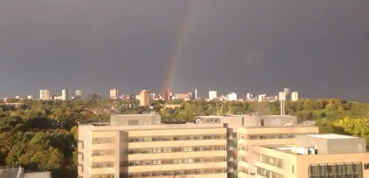 photo from Dr Chris Allen's time lapse of the Brum skyline