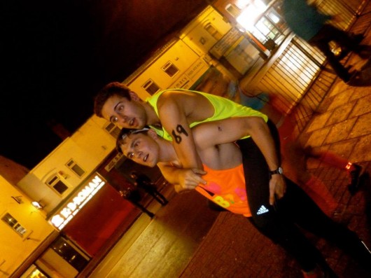 Liam and Alex 'in training'