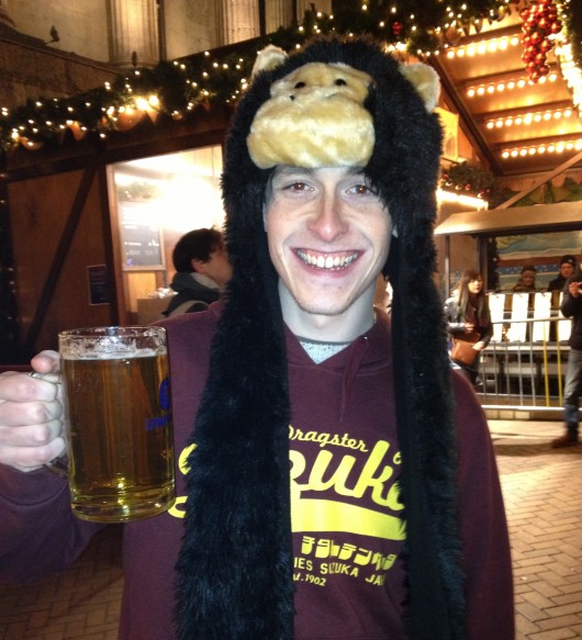 Christmas, monkey + beer = ?