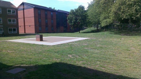 The BBQ area, where the students spent the day before the incident