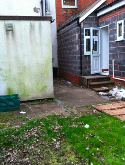 Burglars often use shared gardens to break into houses through unlocked back doors