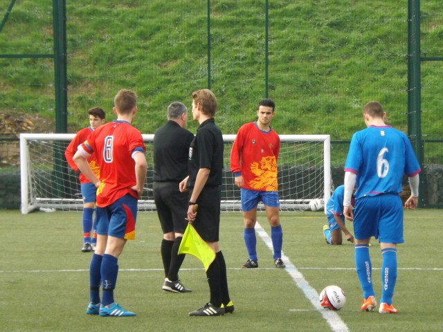 The captains face off