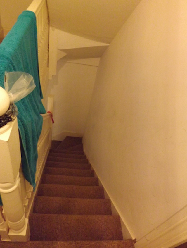 The burglars made their way upstair after raiding the downstairs bedrooms