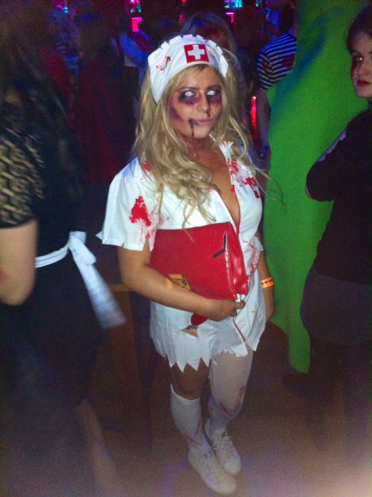 Risa caused outrage on Halloween (student not at Ebola party)