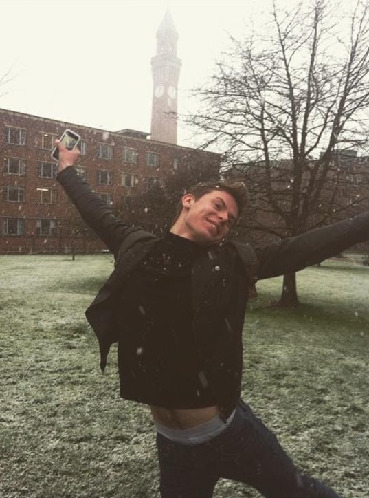 Some students are happier about the snow than others