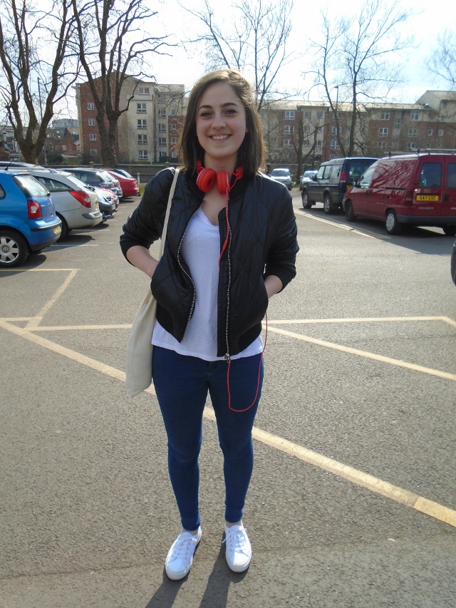 Elise Barley, English Literature, Topshop bomber jacket