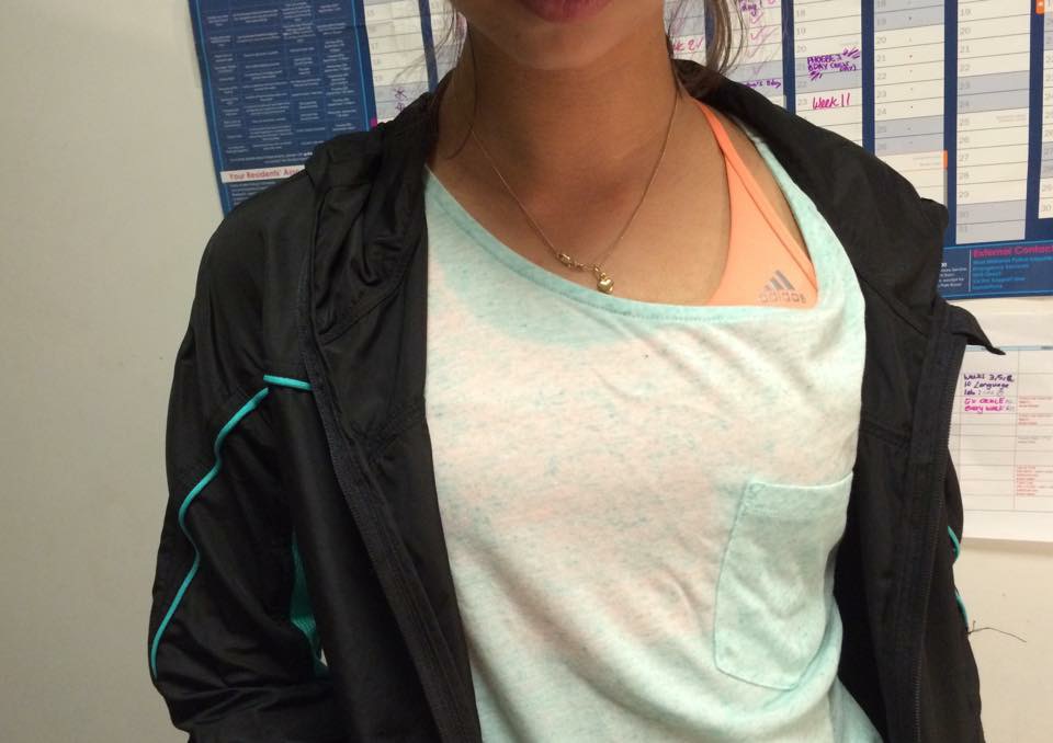 Adidas Sports bra - Sports Direct, T-shirt- H&M Jacket - Primark
