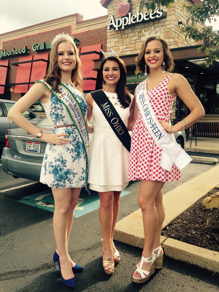 Jessica on the left with Miss Ohio on the right