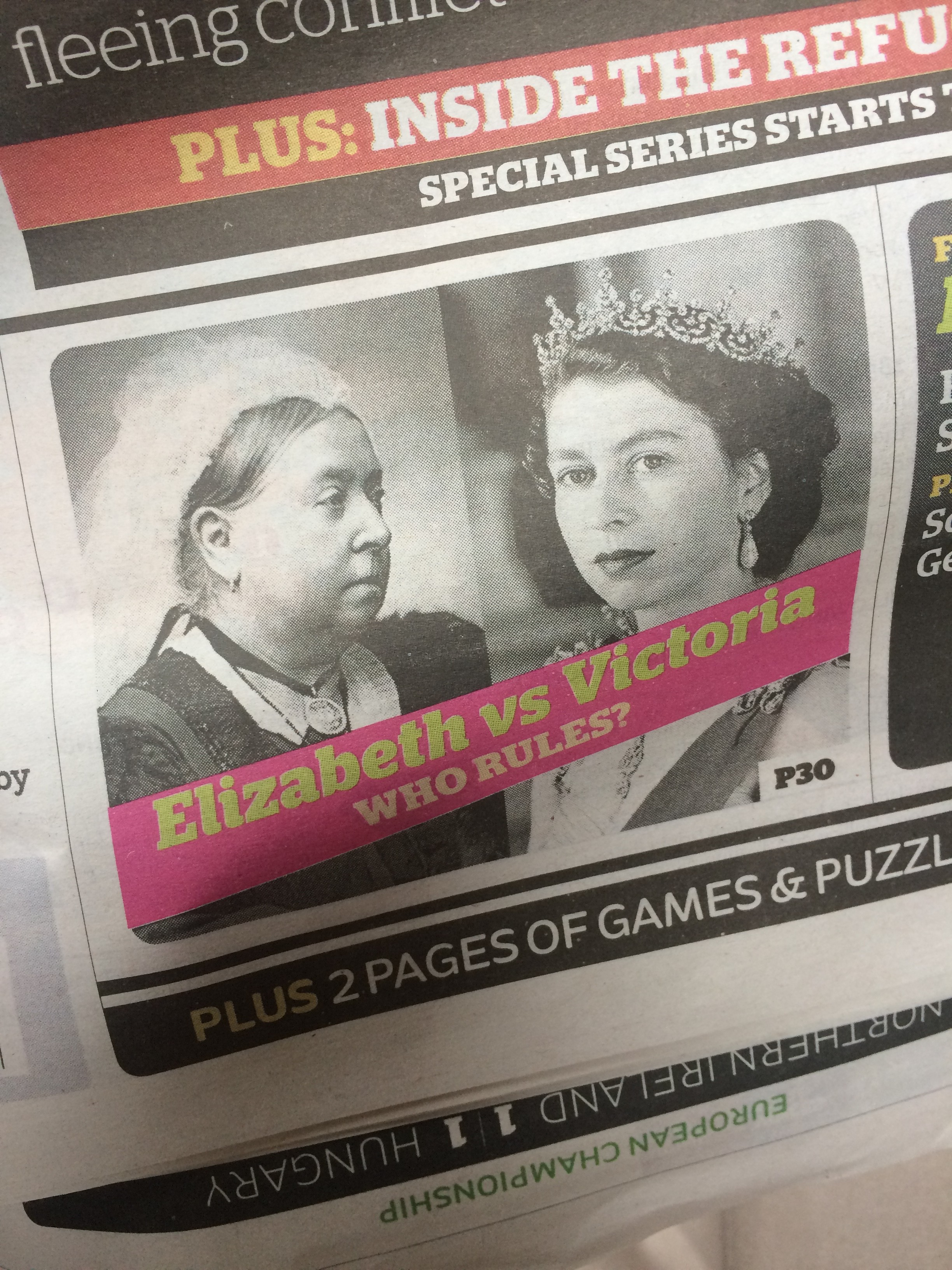 Victoria's dead, I don't think she cares