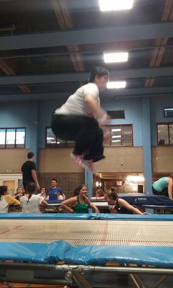 Attempt at doing a tuck jump