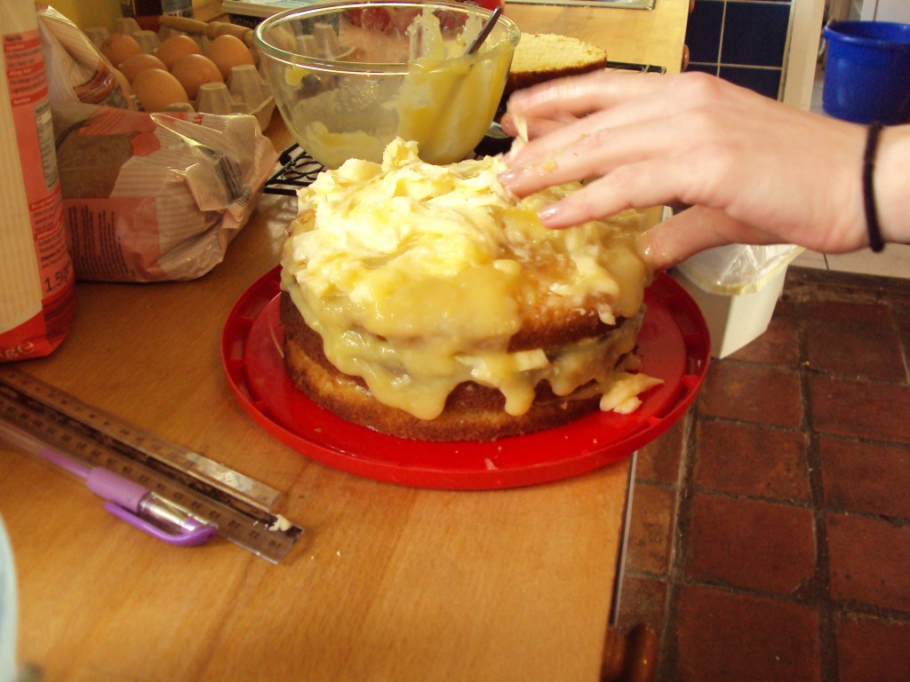 the recipe said it was alright for it to be mess at this point...