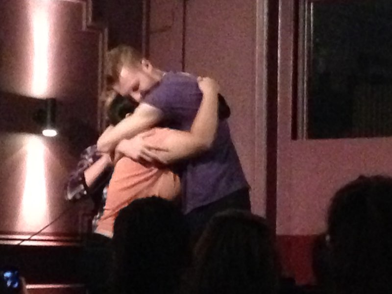 Sharing a hug after finding out we matched (photo courtesy of Samantha Sargeant)