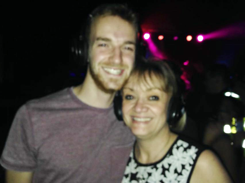 Tom and his mum in Fab